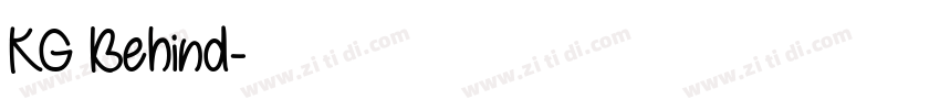 KG Behind字体转换